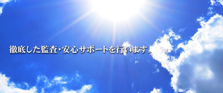 徹底した監査・安心サポートを行います